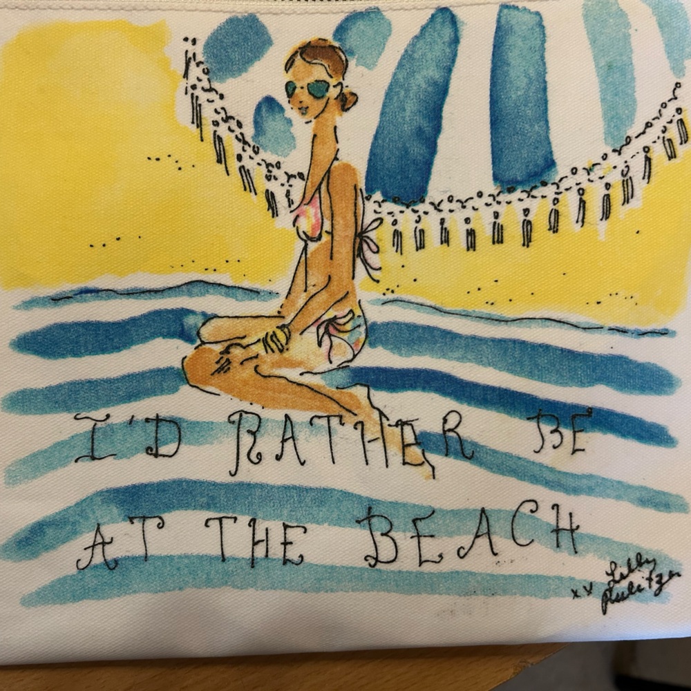 Lilly Pulitzer Bikini Bag “I’d rather be at the Beach”